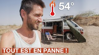 54°C dans le van l'équipement tombe en panne (Vanlife de l'extrême)