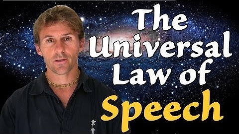 Universal Law of Speech - In 60 Seconds