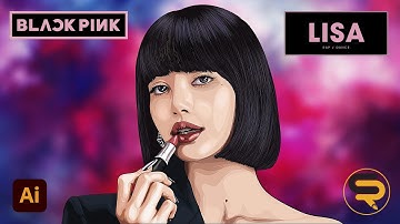 LISA | BlackPink | Lalisa Manobal | Vector Cartoon Illustration for Beginners