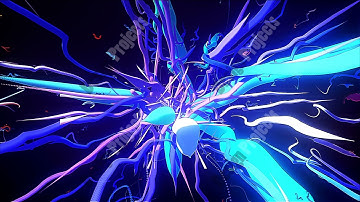 Abstract CGI motion graphics with multicolored lines