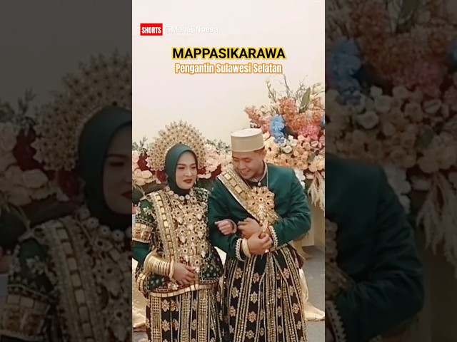 MAKASSAR ll Mappasikarawa Mempertemukan Pengantin Setelah Akad Nikah #shorts #urbanexplore class=