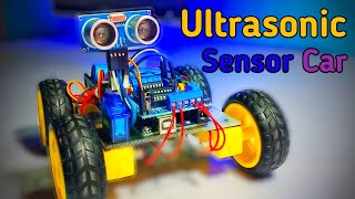 How to make An Ultrasonic sensor Car 🚗| Arduino Car