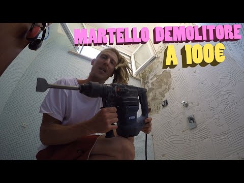 Video: Come si rompe un cemento o una pietra con un martello pneumatico?