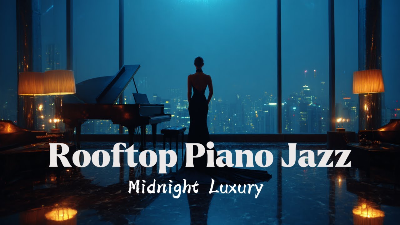 Midnight Piano Jazz Pop🌙 Seductive Luxury Rooftop Playlist