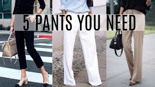 5 Pants Every Woman NEEDS In Her Closet | Closet Essentials for Women Over 40