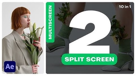 Top After Effects Projects: Multiscreen - 2 Split Screen + Free Font