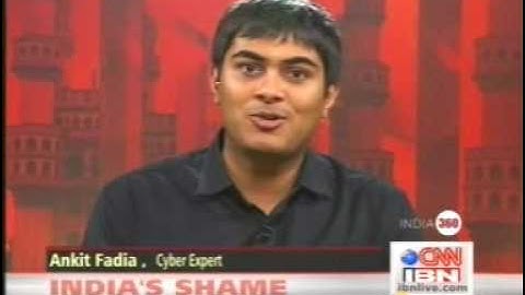 Ankit Fadia Ethical Hacker on CNN IBN 3rd Feb 2009. Should Google Earth Be Banned? www.ankitfadia.in