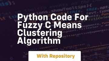 python code for fuzzy c means clustering algorithm