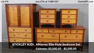 STICKLEY AUDI , AfHarvey Ellis Style Bedroom Set .