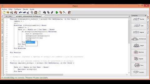 14 pseint arreglo ordenamiento burbuja mejorado