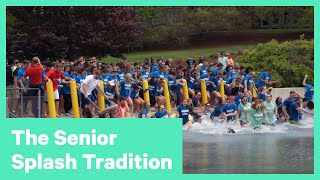 Seniors Take a Dip in Dillingham Fountains | Life at IC | Ithaca College
