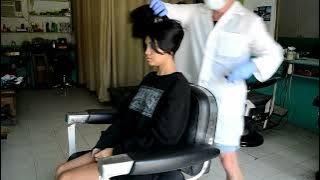 Young girl GRACIA punishment shaved head FULL VIDEO ✂️