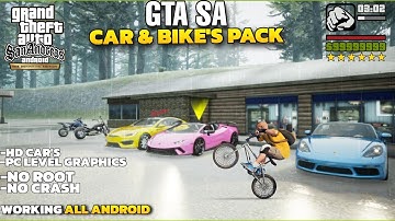 GTA San Andreas Definitive Edition Android: Ultimate Super Cars Mod Pack🔥 | Support All Devices