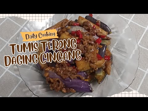 Tumis Terong Daging Cincang