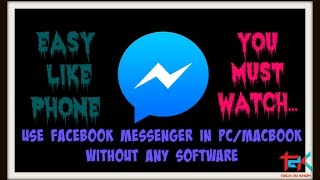 How to Use Facebook messenger in PC|MacBook without any Software screenshot 5