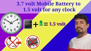 Lifetime Battery for Clock || 3.7v to 1.5v converter #diy #mridulexperiment #clock