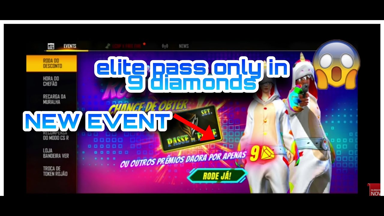 Free Fire Upcoming New Event Elite Pass In 9 Diamonds Only Red Devil Youtube - mib elite roblox