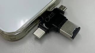カードリーダー　iPhone メモリー　microSD