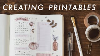 how to design &amp; create printables