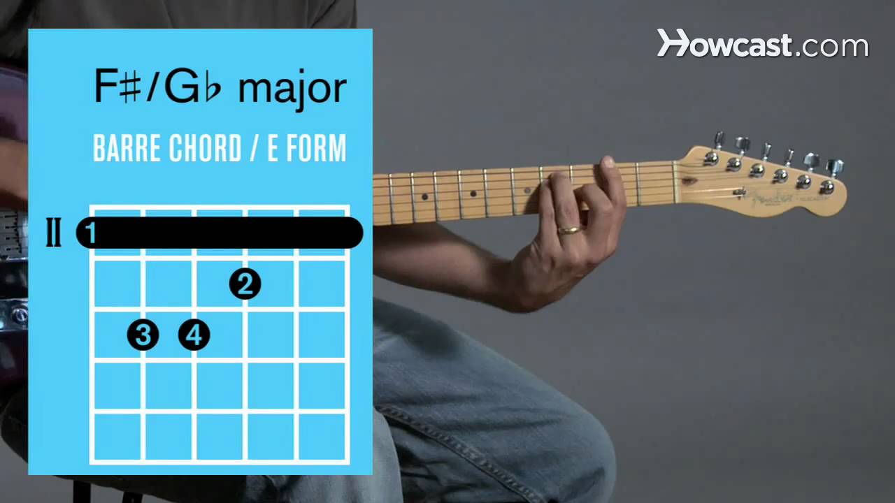 How to Play F ♯ / G♭ Major Barre Chord Guitar Lessons