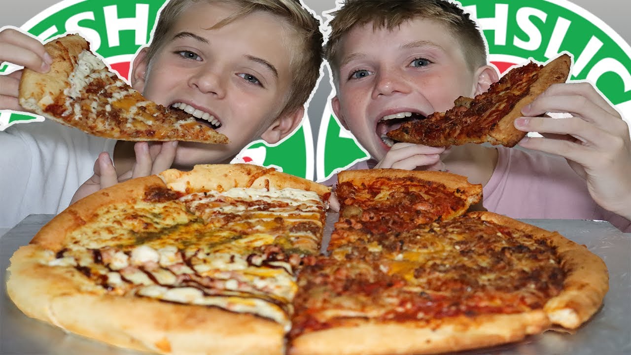 FRESH SLICE PIZZA - MEAT LOVERS, CHEESY PESTO & BBQ CHICKEN PIZZA - WHO'S MORE LIKELY TO MUKBANG!