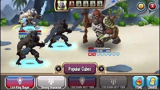 Monster Legends - Patrion level 1 to 130 combat review Best Light Skill monster :v