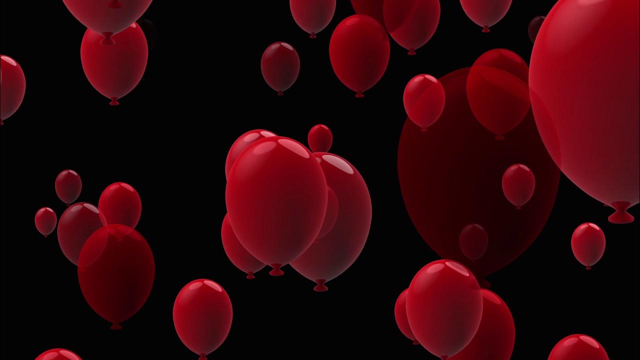 Floating Red Balloons | Free Stock Video Footage HD 4K - YouTube