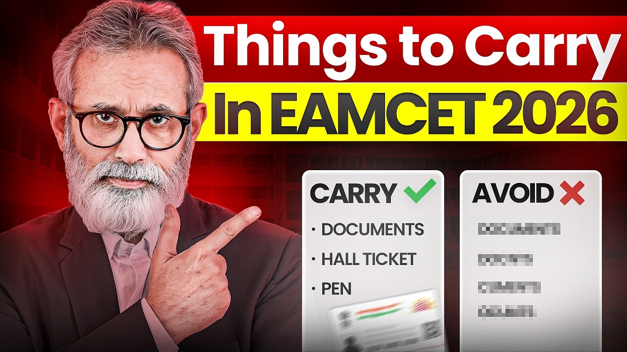 EAMCET 2026 Exam Hall ki em teesukellali |Documents required for AP ...