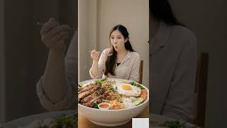 Let’s eat big bowl of mix rice 😋😋😋 #mukbang #shorts