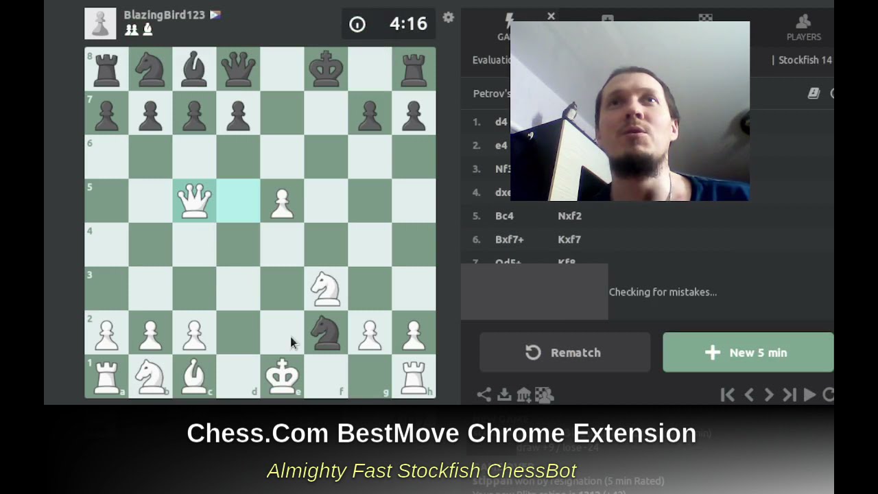 GitHub - andyyu/chrome-chess-bot: Chess.com bot - Chrome Extension