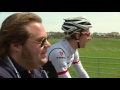 Bauke Mollema fietst met Frank over het prachtige Ameland