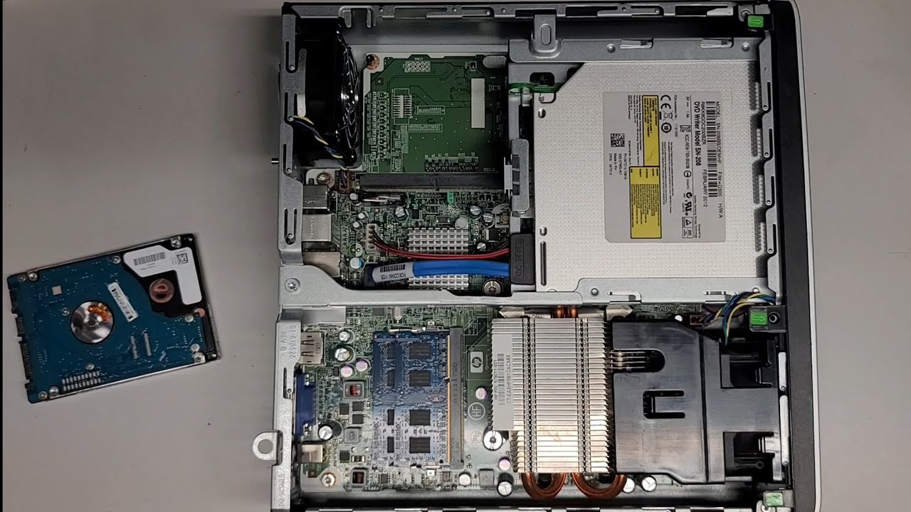 HP COMPAQ 8200 Elite Ultra Slim Ultra-Slim Desktop Disassembly RAM SSD Hard  Drive Upgrade Repair - YouTube