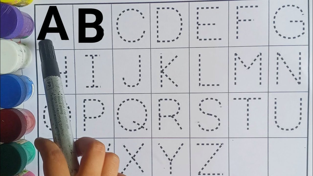 ABC Alphabet Learning for Kids | A to Z Letters | Nursery English ABCD Song & Writing Practice#ABCD