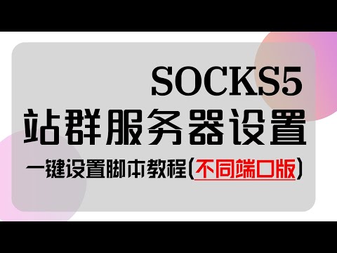 多IP站群服务器设置socks5一键设置脚本教程(不同端口版)#socks5  #socks5搭建教程 #socks5搭建  #多IP站群搭建socks5