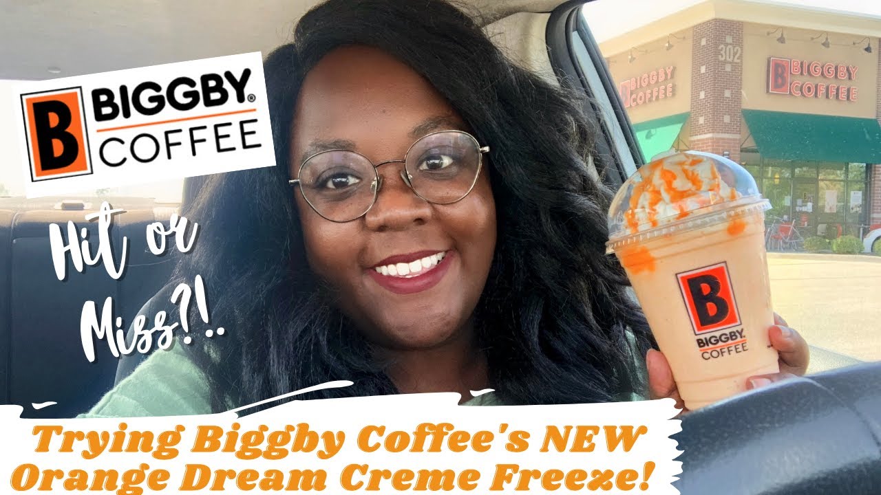 Trying Biggby Coffee's NEW Orange Dream Creme Freeze! (+Chatty Review
