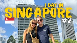 SINGAPORE VLOG #2 | One Day Trip | Gardens By The Bay | Layover | Merlion
