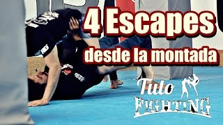 4 Escapes desde la montada / 4 Mount escapes | TutoFighting