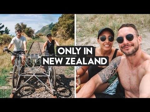 New Zealand Must-Do! Gisborne Rail Bike Adventures (On Train Tracks!)