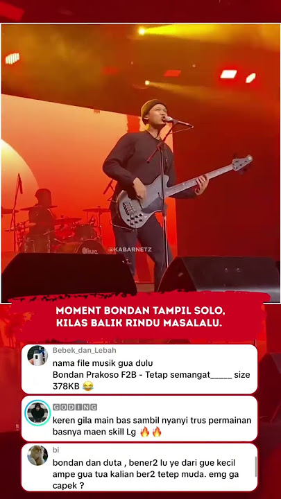 Dulu lagu ini download di waptrick 😭 #bondanprakoso #bassist #fungky #solo #shortvideo #konsermusik
