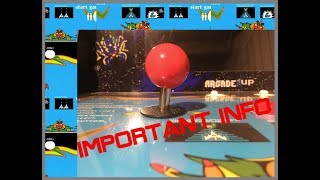 Important Arcade 1Up Info