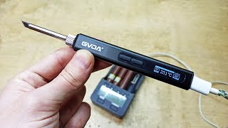 Мощный USB паяльник GD300 от GVDA, который может работать от powerbanka