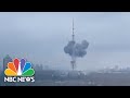 WATCH: Video Shows Smoke Rising After Explosion During Attack On Kyiv TV Tower