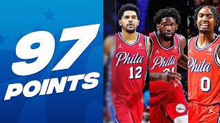 Harris (33 PTS), Embiid (31 PTS) & Maxey (33 PTS) Lead Sixers In Win! 👏👀 | December 22, 2023