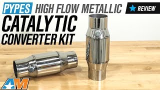 Pypes Mustang High Flow Catalytic Converter Kit; 2.5 Inch Inlet/Outlet