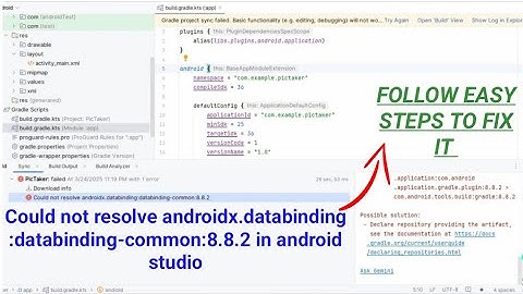 Could not resolve androidx.databinding:databinding-common:8.8.2 in android studio