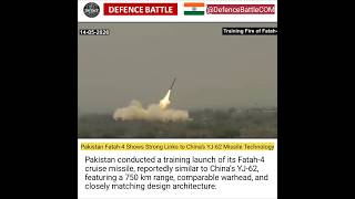 Pakistan Fatah-4 Shows Strong Links to China’s YJ-62 Missile Technology