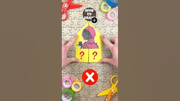 Try to Solve Paper Craft Impossible Puzzle with Pink Soldier by Squid Game #squidgame #papercraft