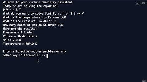 Python Ideal Gas Law Solver, v2