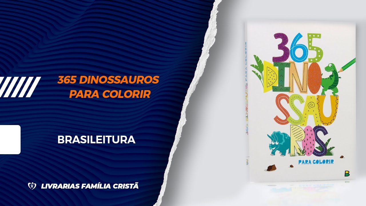 Livro 365 Dinossauros Para Colorir Brasileitura Crianças Filhos Infantil  Desenho História Brincar Pintar Colorir - Livro de Colorir - Magazine Luiza