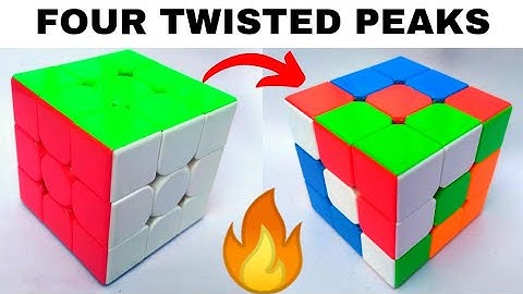 Four Twisted Peaks Pattern 3x3 High Speed Rubik